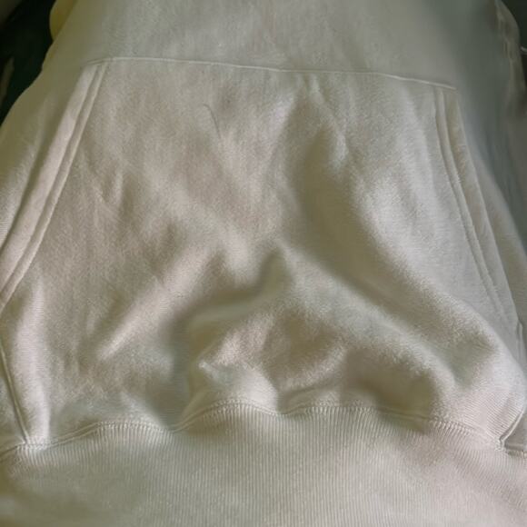 NEW xs as is WHITE CHAMPION REVERSE WEAVE HOODIE Sleeve LOGO thick fabric - Picture 7 of 7